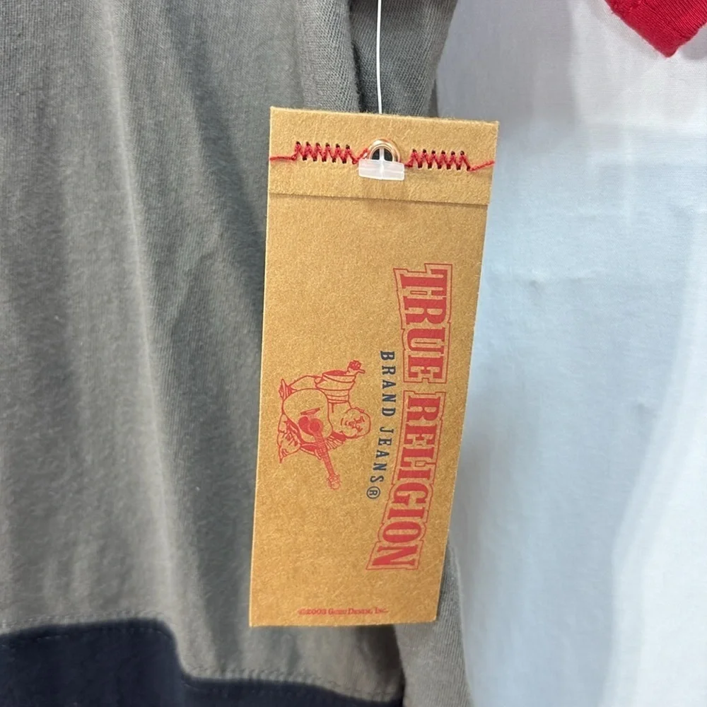 👂🏽 nwt the original true religion, Buddha Brand color blocked T-shirt